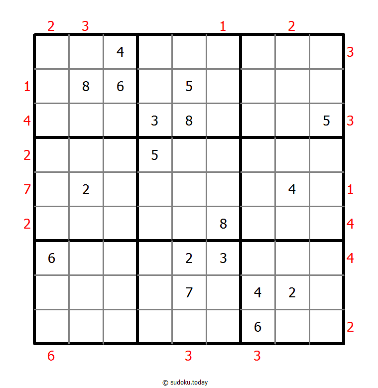 摩天大楼数独 #48402