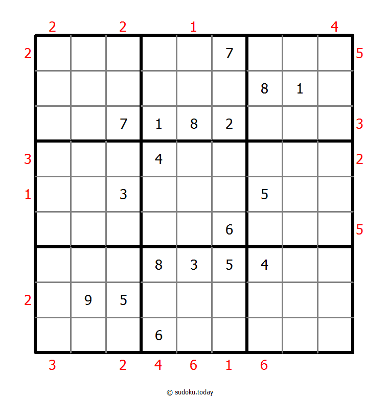 摩天大楼数独 #48407