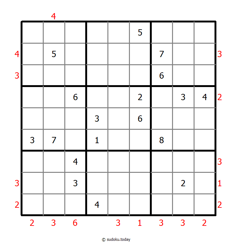 摩天大楼数独 #48408