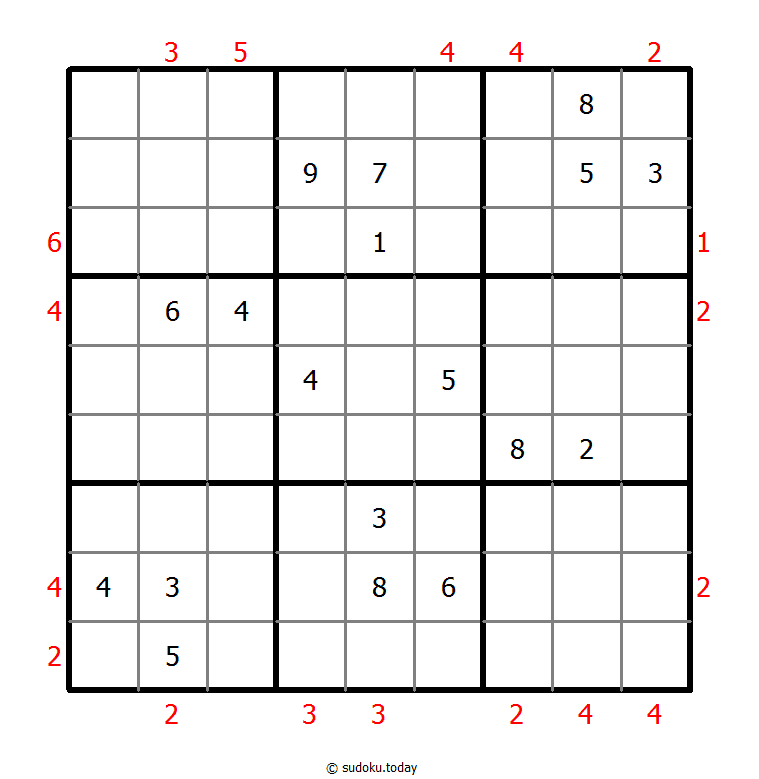 摩天大楼数独 #48418