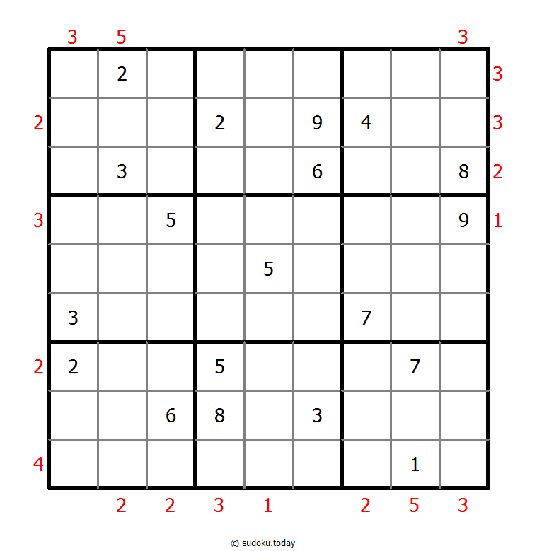 摩天大楼数独 #48428