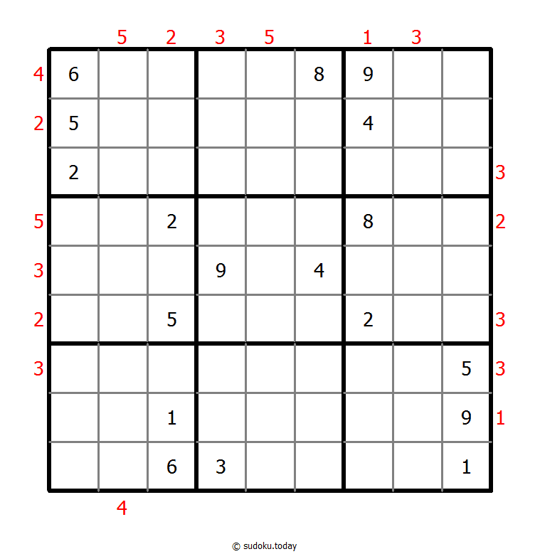 摩天大楼数独 #48474