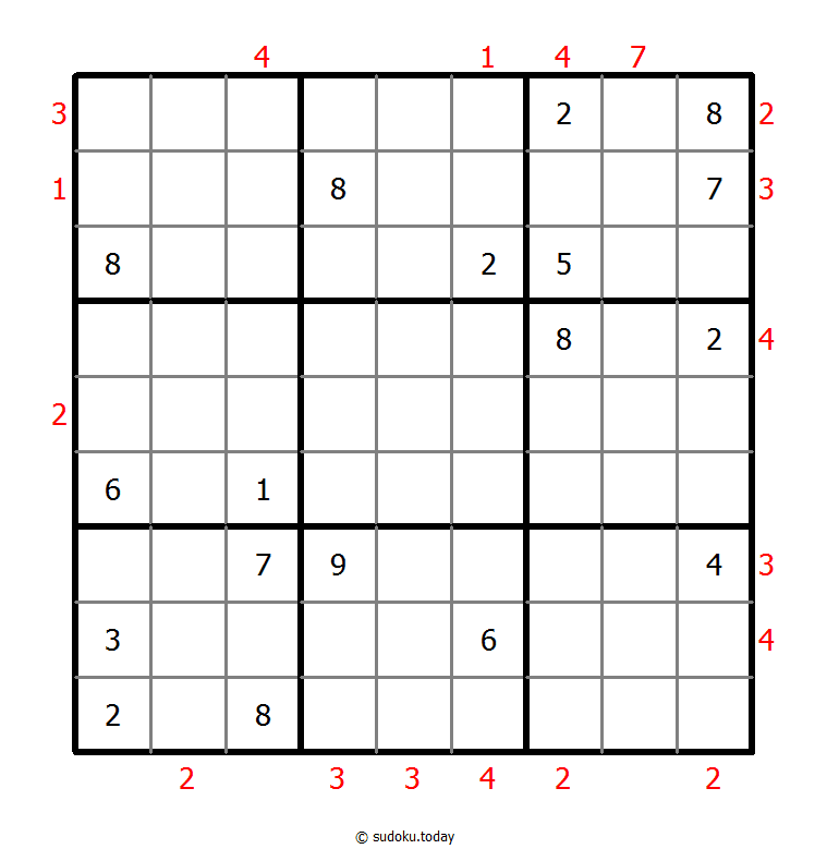 摩天大楼数独 #48523
