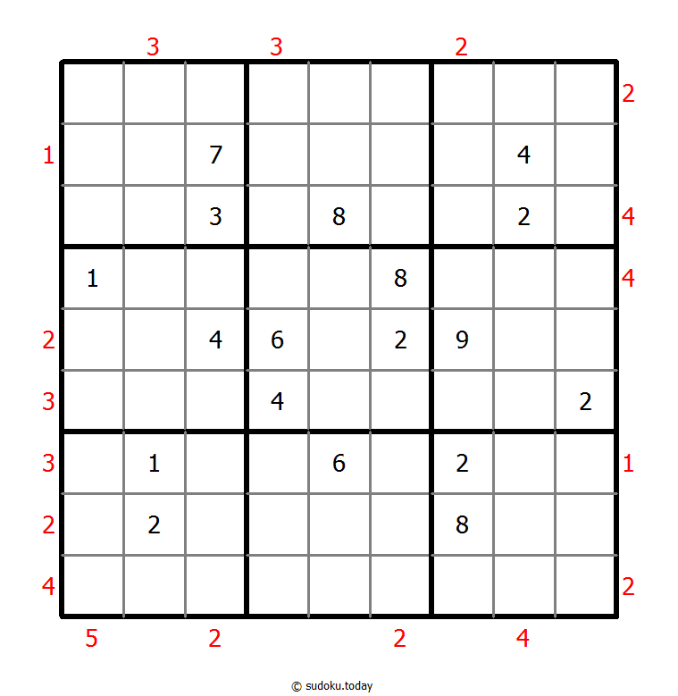 摩天大楼数独 #48557
