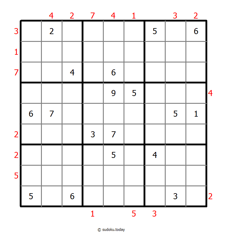 摩天大楼数独 #48601
