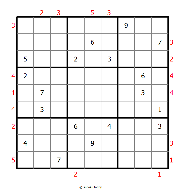 摩天大楼数独 #48634