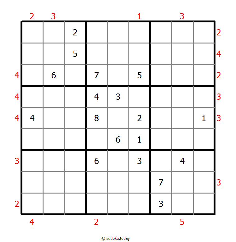 摩天大楼数独 #48695
