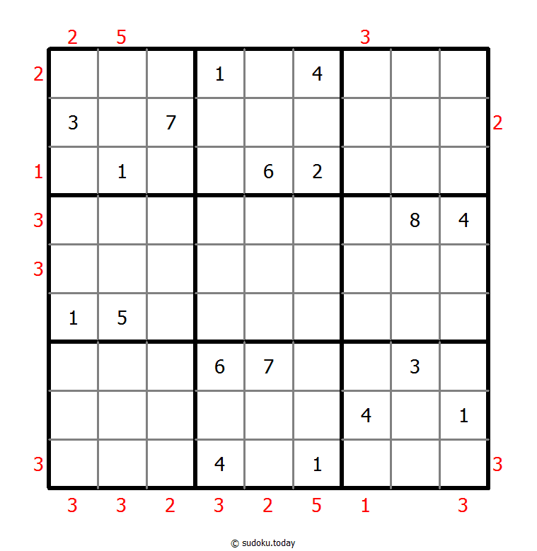 摩天大楼数独 #48704