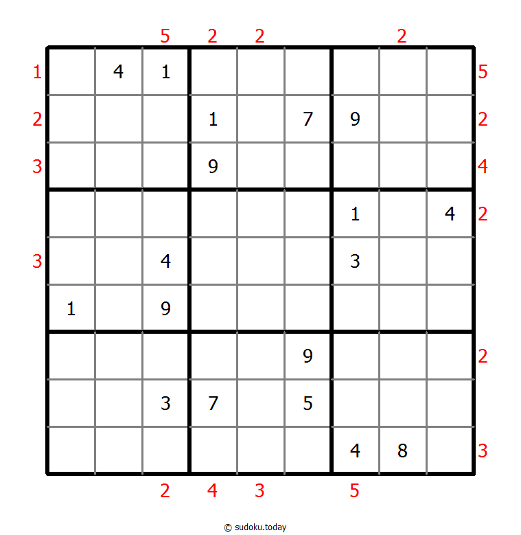 摩天大楼数独 #48705