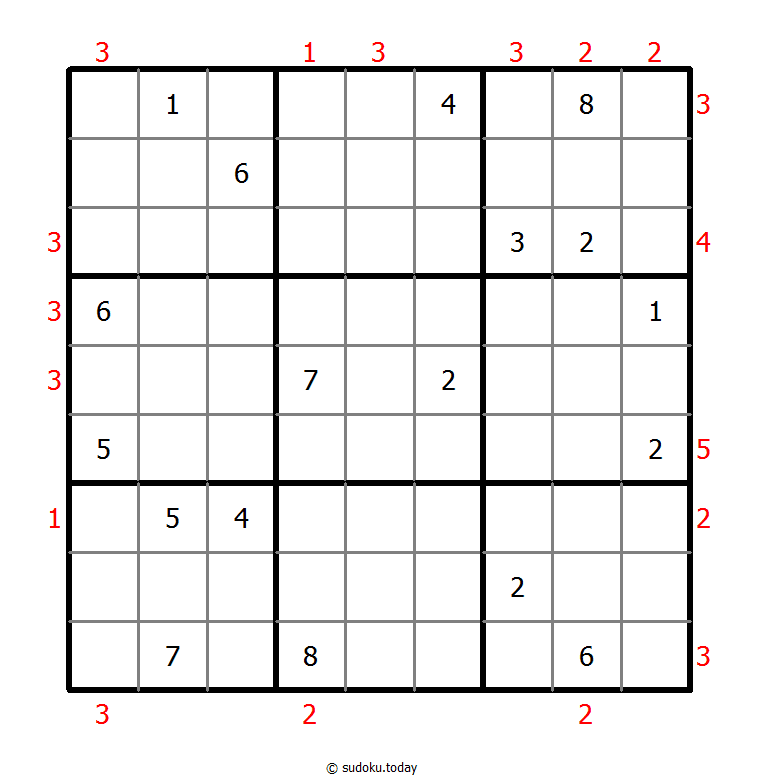 摩天大楼数独 #48706