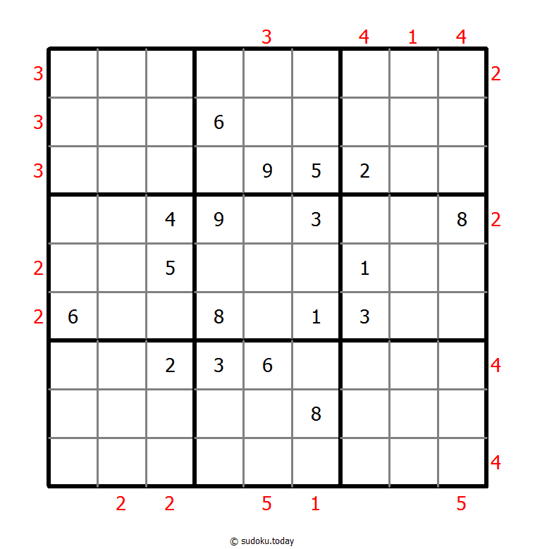 摩天大楼数独 #48710