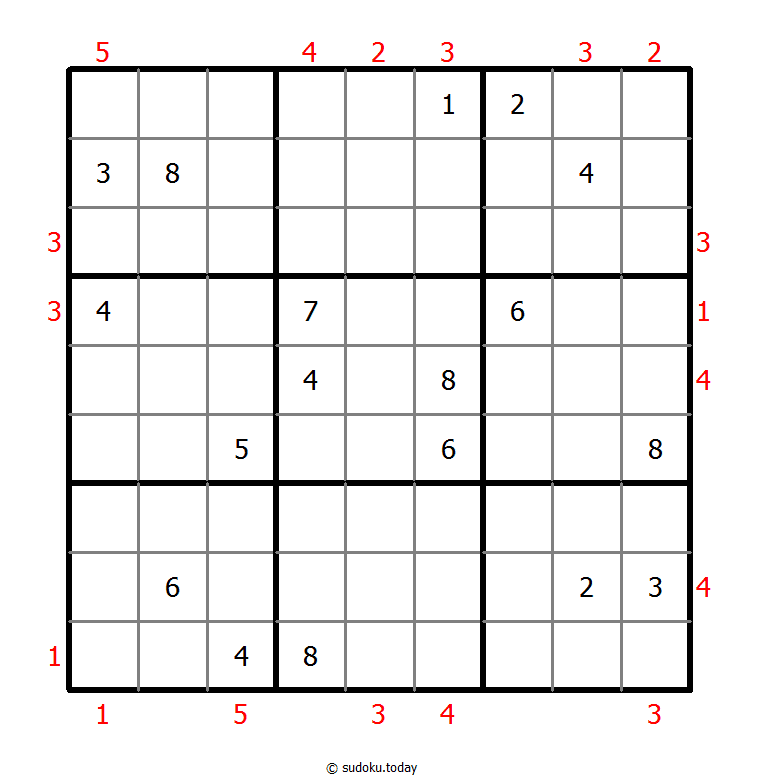 摩天大楼数独 #48718