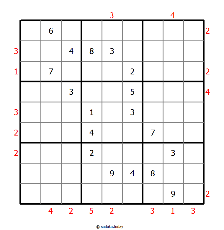 摩天大楼数独 #48734