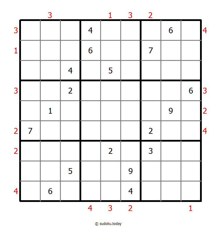 摩天大楼数独 #48759