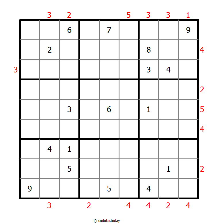 摩天大楼数独 #48798