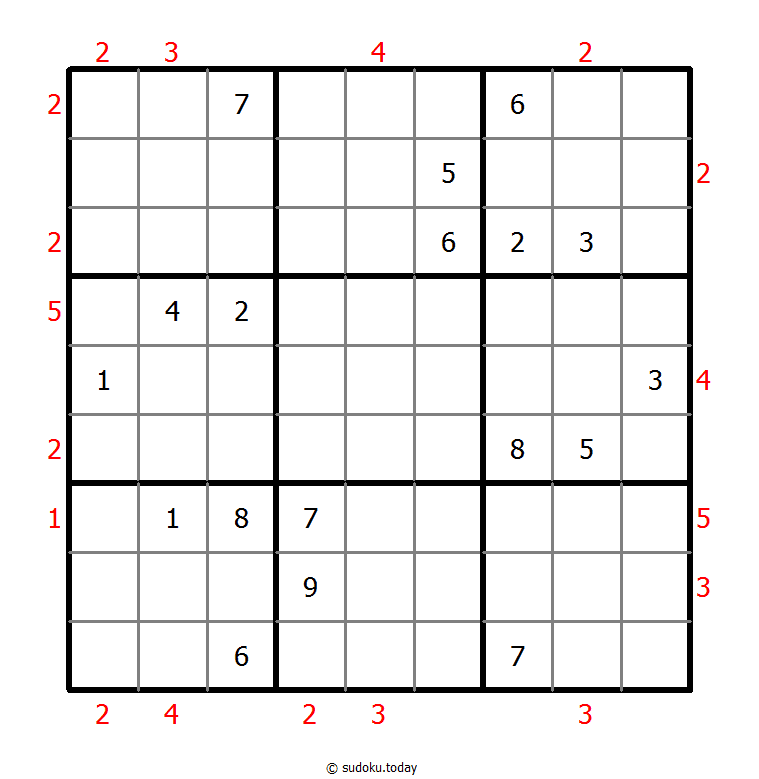 摩天大楼数独 #48830