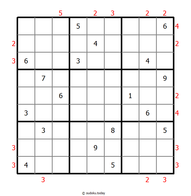 摩天大楼数独 #48839