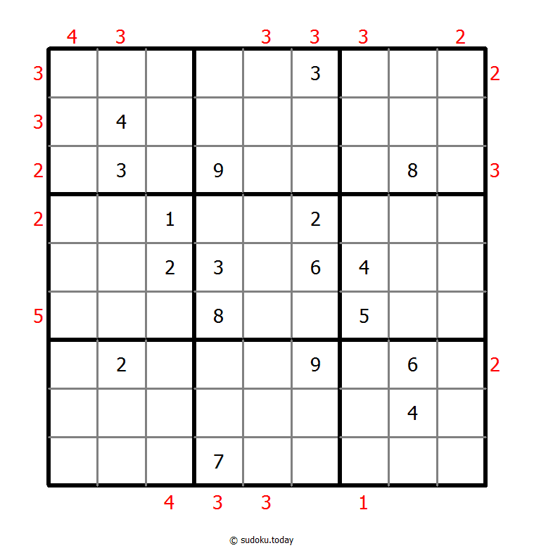 摩天大楼数独 #48842