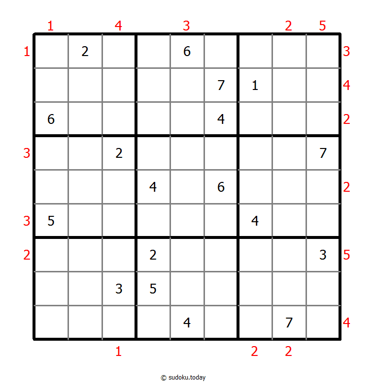 摩天大楼数独 #48855