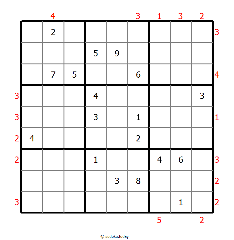 摩天大楼数独 #48857