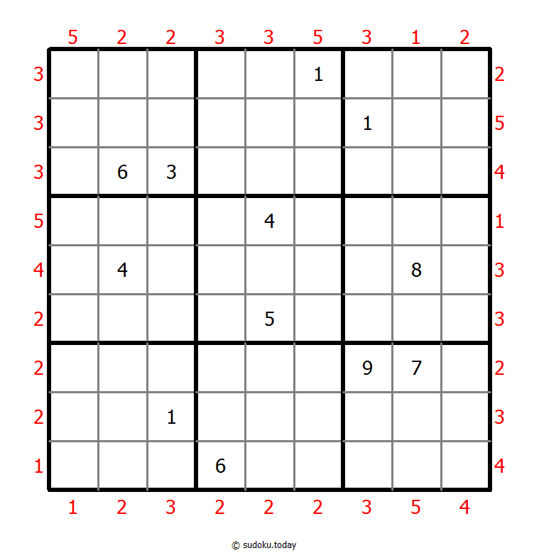 摩天大楼数独 #46273