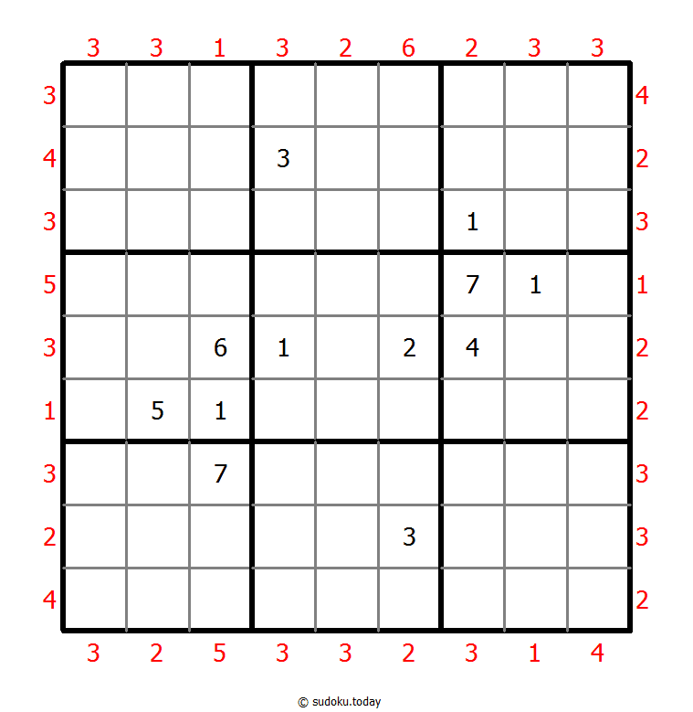 摩天大楼数独 #46298