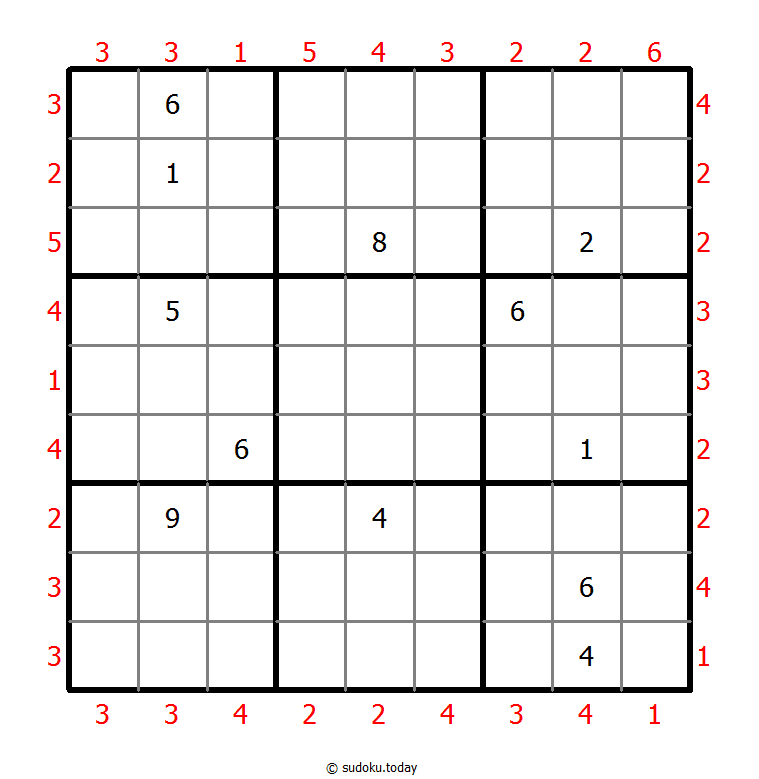 摩天大楼数独 #46314