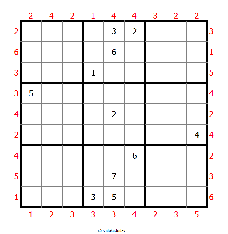 摩天大楼数独 #46324