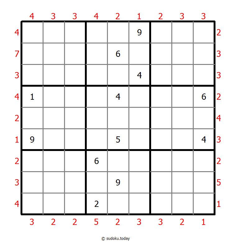 摩天大楼数独 #46354