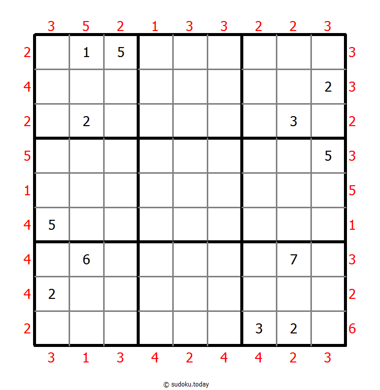 摩天大楼数独 #46427