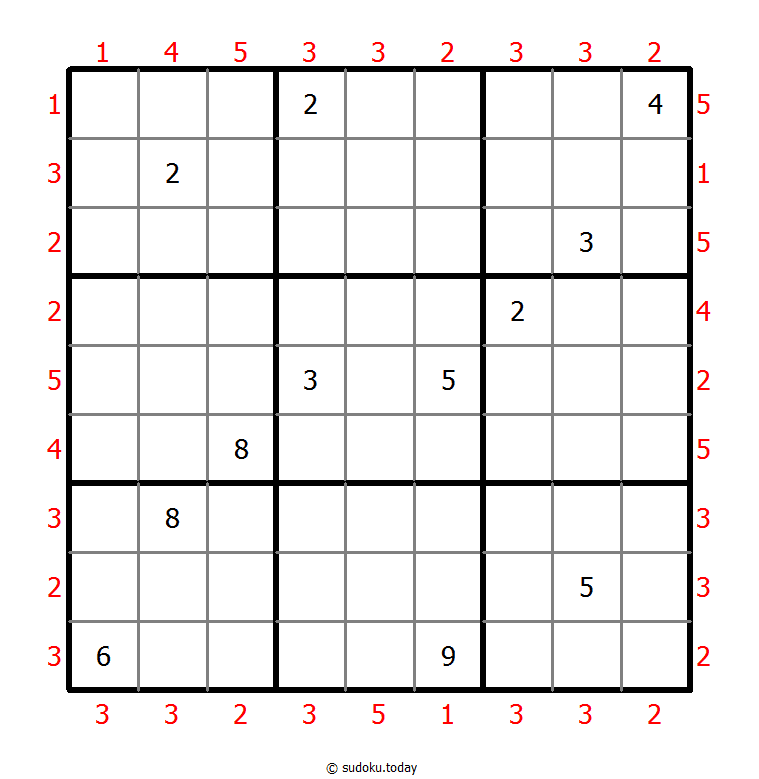 摩天大楼数独 #46464