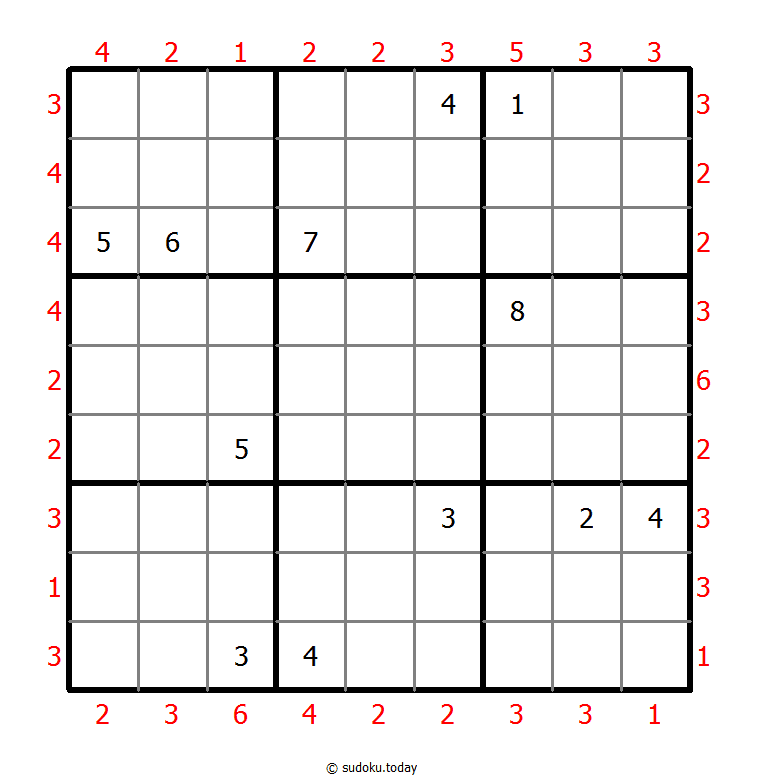摩天大楼数独 #46475