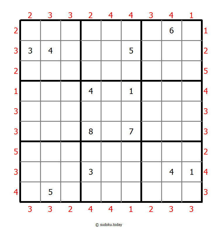 摩天大楼数独 #46529