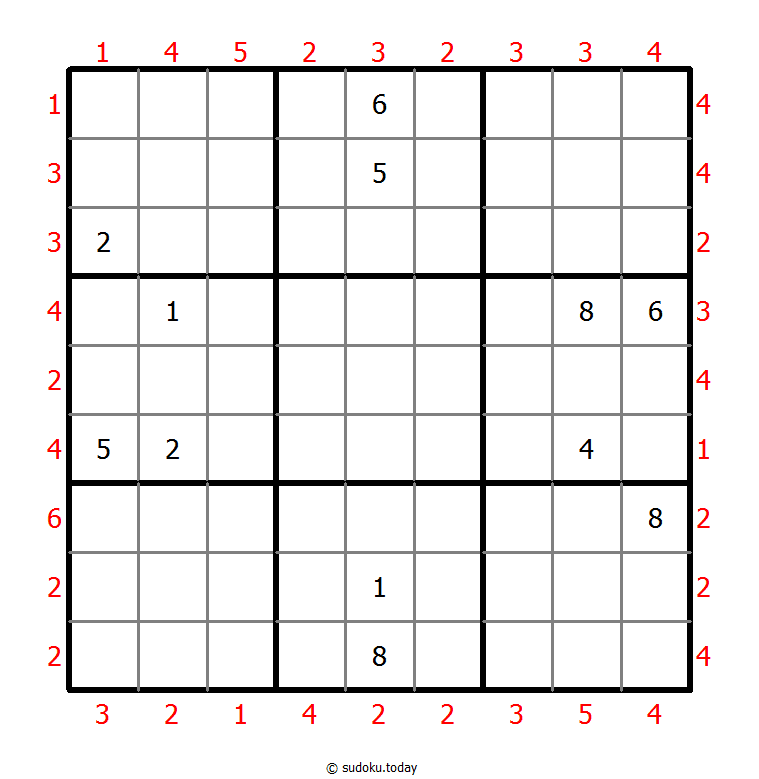 摩天大楼数独 #46566