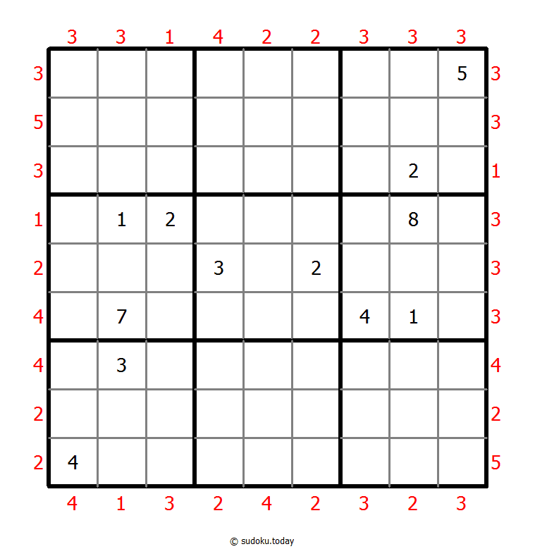 摩天大楼数独 #46633