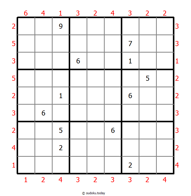 摩天大楼数独 #46724