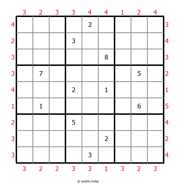 摩天大楼数独 #46802