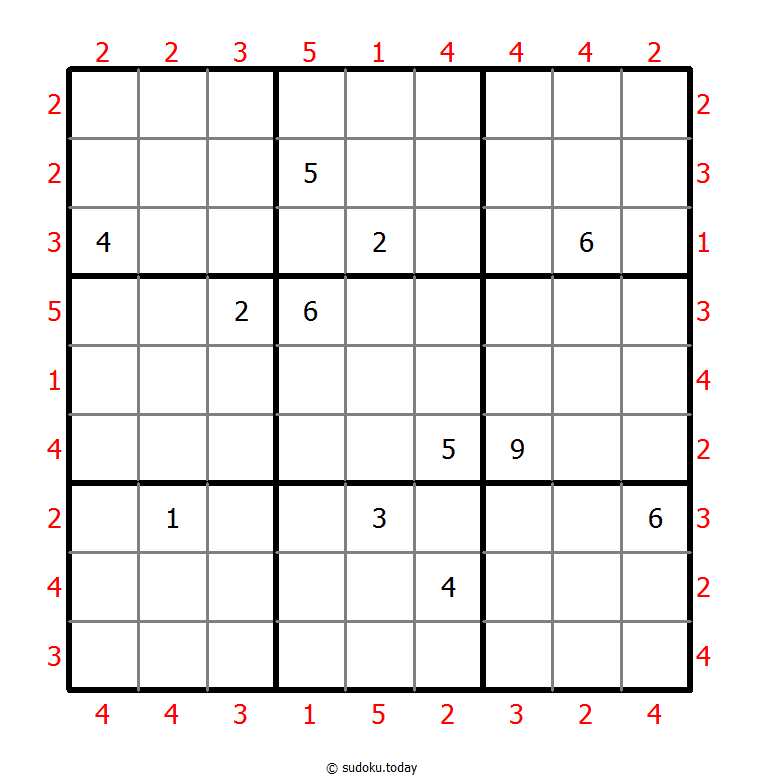 摩天大楼数独 #46848