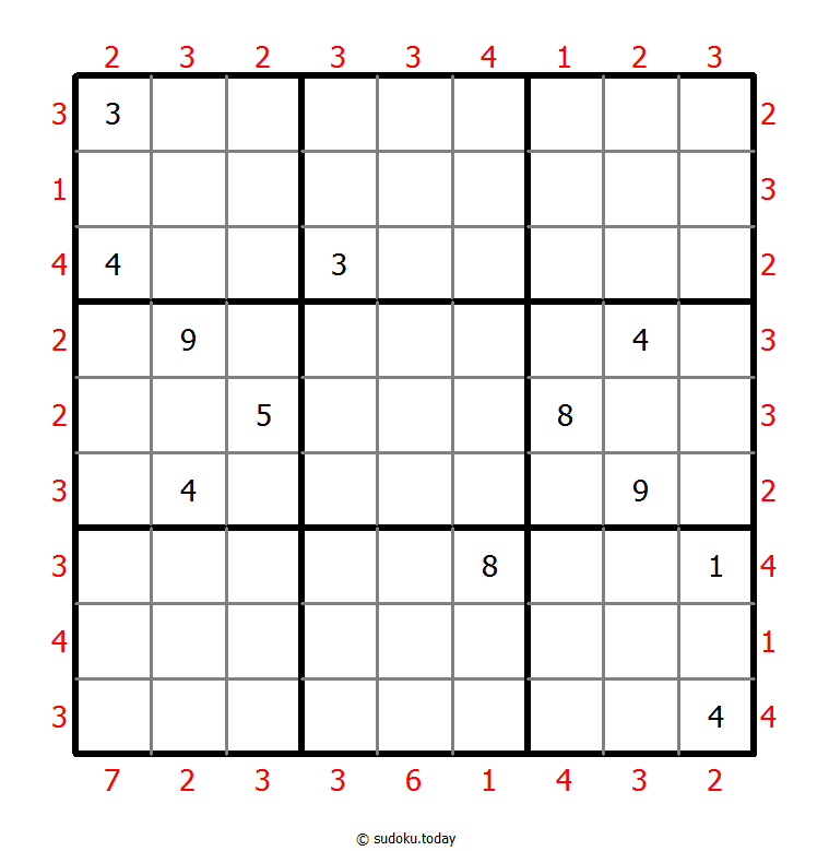 摩天大楼数独 #47061