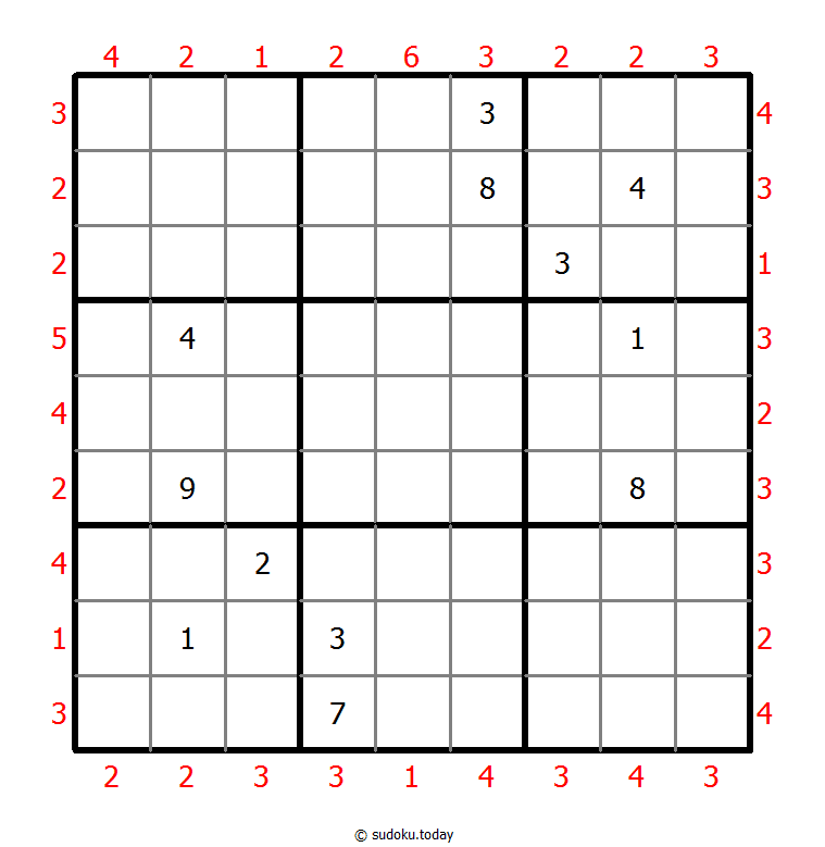 摩天大楼数独 #47063