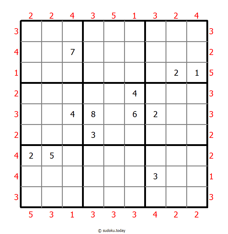 摩天大楼数独 #47088