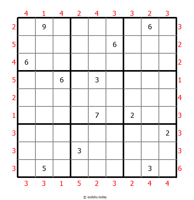 摩天大楼数独 #47097