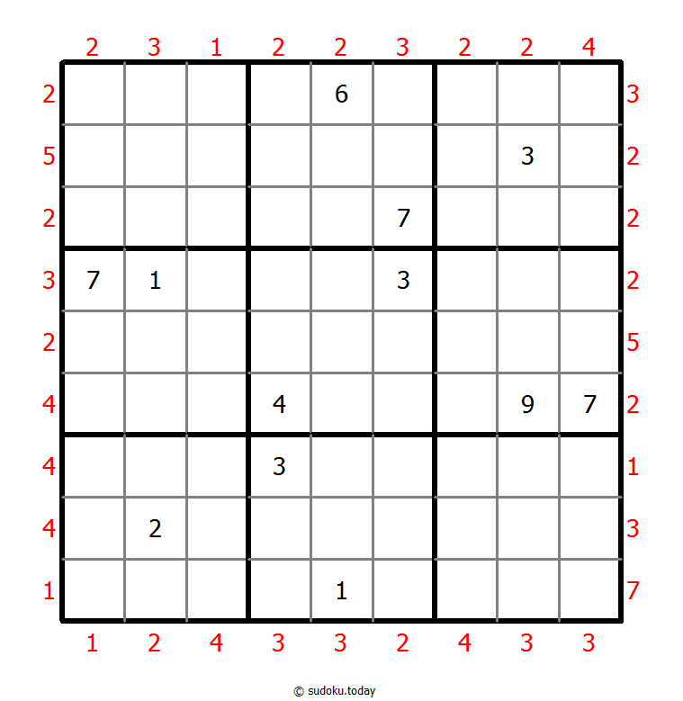 摩天大楼数独 #47122