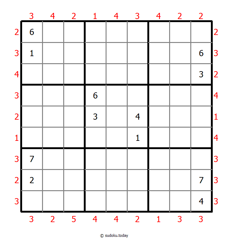 摩天大楼数独 #47123