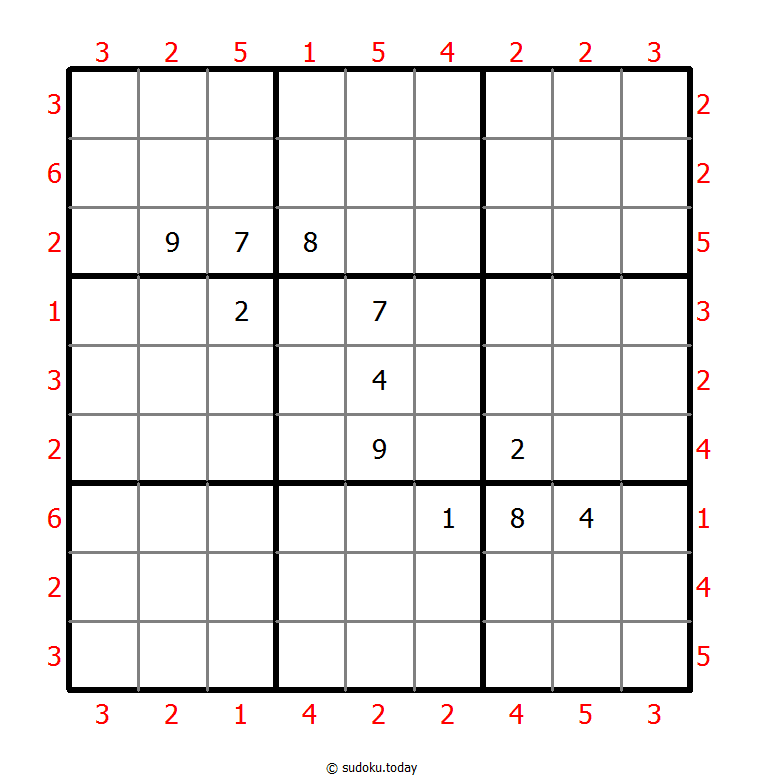 摩天大楼数独 #47224