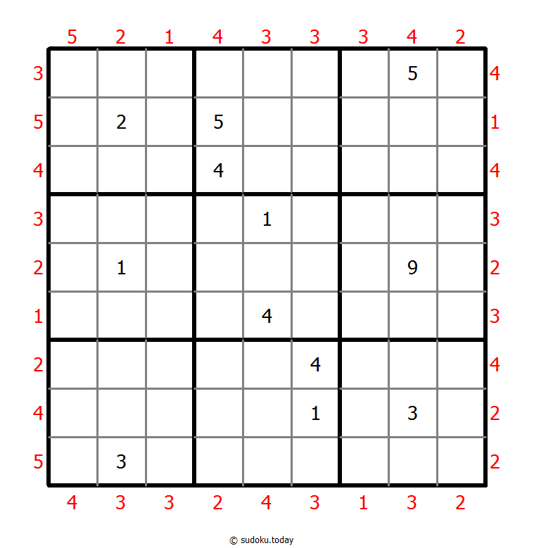 摩天大楼数独 #47231