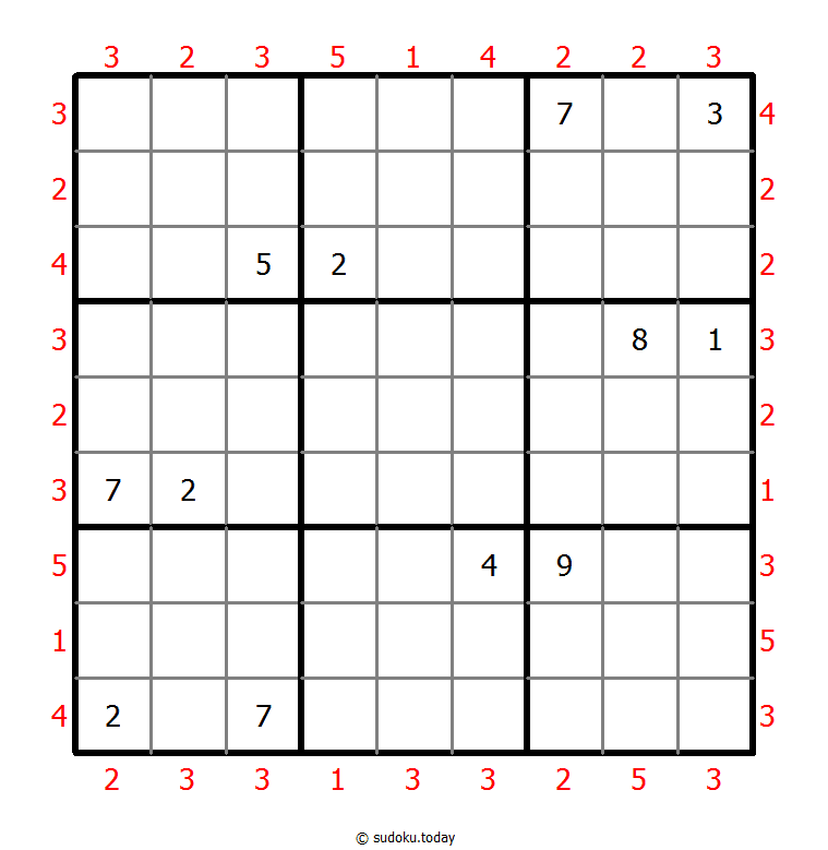 摩天大楼数独 #47274