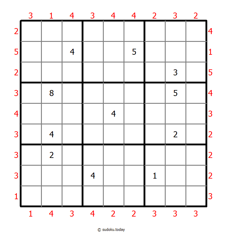 摩天大楼数独 #47277