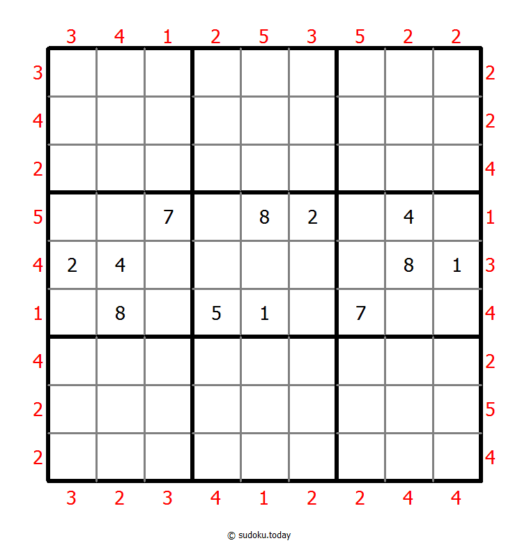 摩天大楼数独 #47325