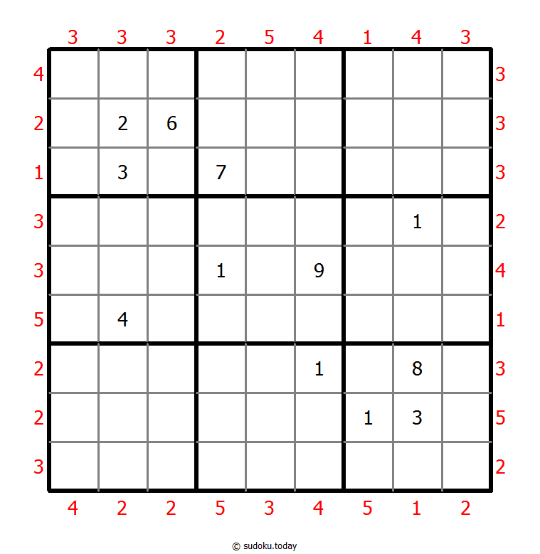 摩天大楼数独 #47357